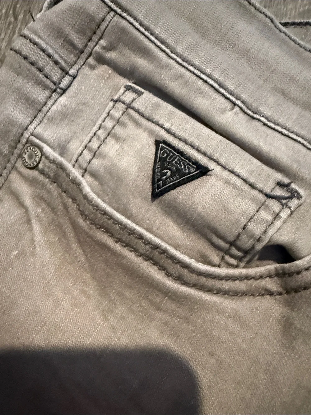 Mens Slim Fit Guess Light Gray Jeans 33x30